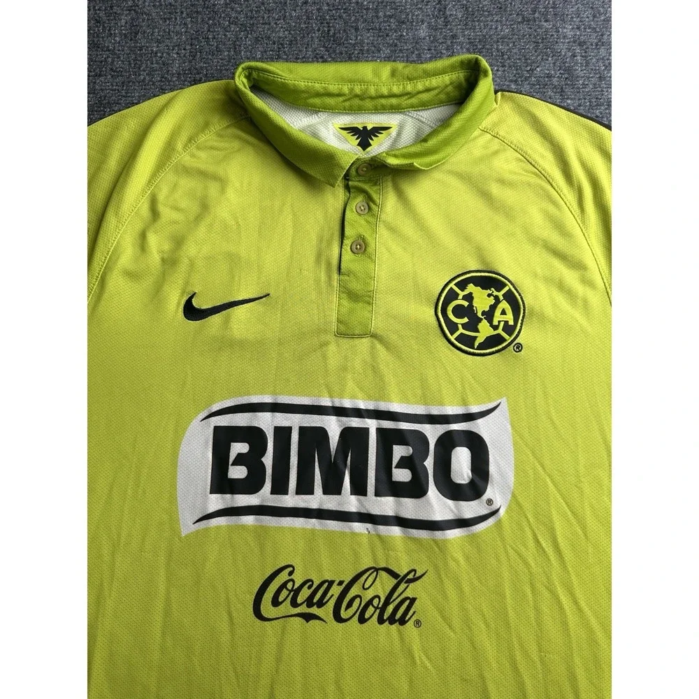 Mens Soccer Jersey Nike Club America 2014-2015 Bimbo Coca Cola, Size XL